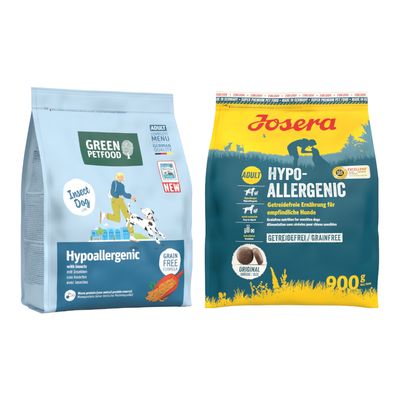 900 g Green Petfood Hypoallergenic, z owadami + Josera Hypoallergenic z owadami, 900 g gratis! Green Petfood Hypoallergenic, z owadami, 900 g + Josera Hypoallergenic z owadami, 900 g