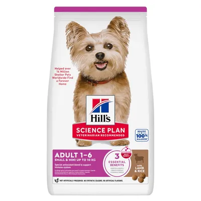 Hill's Science Plan Adult 1-6 Small & Mini med lam & ris Hill's Science Plan Adult 1-6 Small & Mini med lam & ris