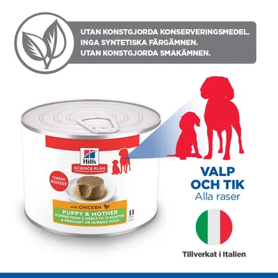 Hill's Science Plan Puppy & Mother Tender Mousse - 12 x 200 g