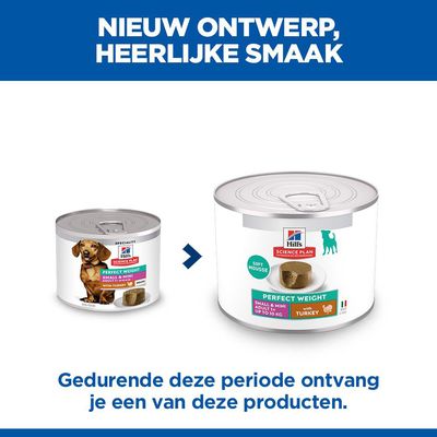 Hill’s Science Plan Perfect Weight Adult Small Mini Mousse pour chien