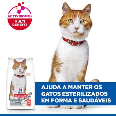 Hill's Science Plan Adult Sterilised com salmão - 7 kg