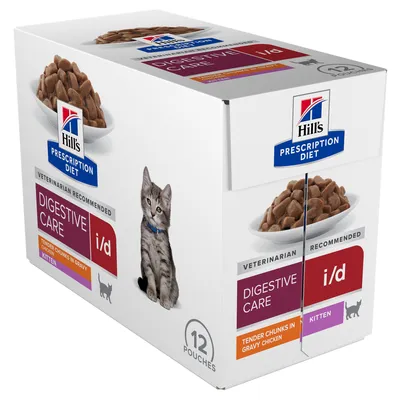 Hill's Prescription Diet i/d Digestive Care Kitten Chicken in Sauce - 12 x 85g