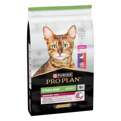 PURINA PRO PLAN Sterilised Adult Savoury Duo Ente & Leber - 10 kg