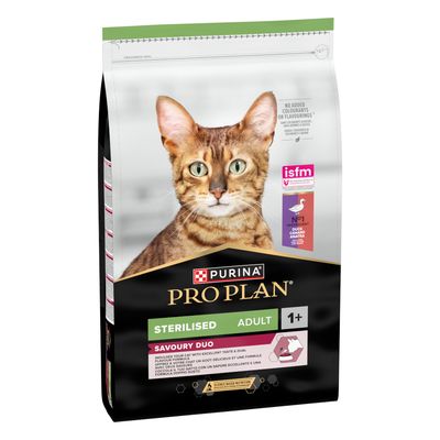 PURINA PRO PLAN Sterilised Adult Savoury Duo Ente & Leber Sparpaket: 2 x 10 kg