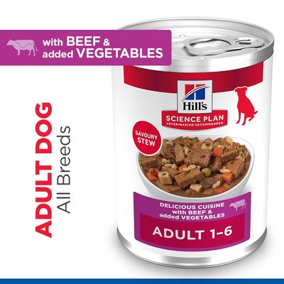 Hill's Science Plan Adult Stew - С говядиной, 12 x 363 г