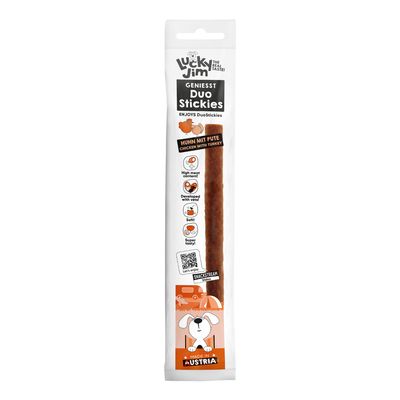 Lucky Jim DuoStickies Sparpaket: Huhn mit Pute (3 x 15 g)