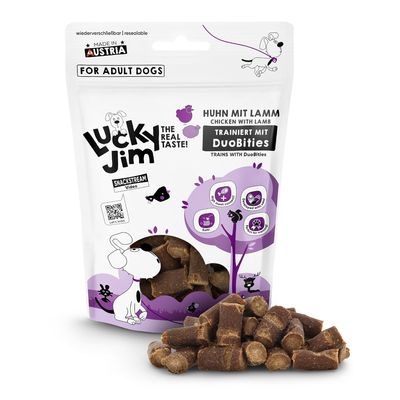Lucky Jim DuoBities - Saver Pack: Chicken with Lamb (8 x 70g)
