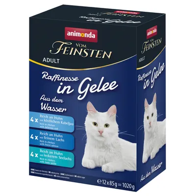 animonda vom Feinsten Adult Raffinesse v želé 12 x 85 g - mix balenie variácie zo súše (3 druhy)