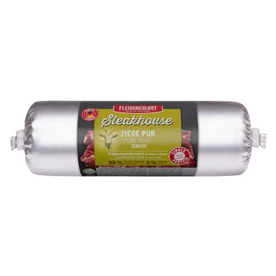 Fleischeslust Steakhouse Sensitive 12 x 500 g - Čisté kozí