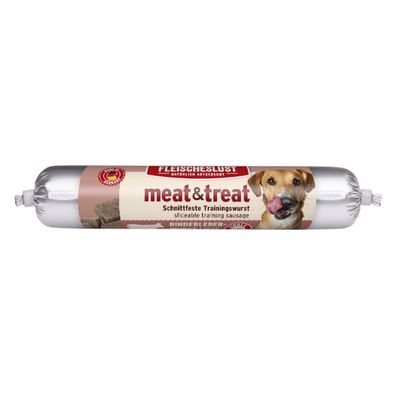 Fleischeslust meat & treat Trainingswurst Rindsleberwurst 80 g