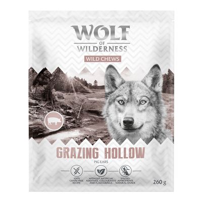 Wolf of Wilderness Schweinenohren "Grazing hollows" 260 g
