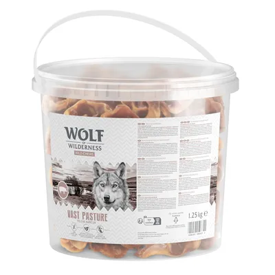 Wolf of Wilderness Schweineohrmuscheln "Vast Pasture" - 1,25 kg (Aufbewahrungsbox)