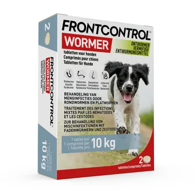 Frontcontrol ontworming voor honden, tot 10 kg Frontcontrol ontworming voor honden, tot 10 kg
