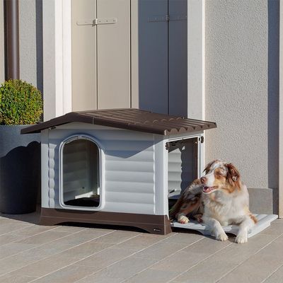 Ferplast Dogvilla Cușcă din plastic - Dogvilla 110: L 111 x l 84 x î 79 cm