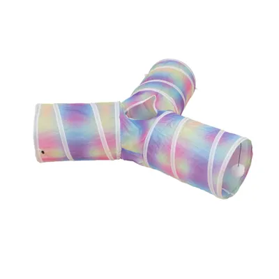 TIAKI tunel za mačke Sirena - 3 x Ø 25 x D 40 cm TIAKI tunel za mačke Sirena - 3 x Ø 25 x D 40 cm