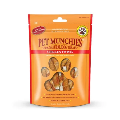 Pet Munchies Twists - Chicken (80g) Pet Munchies Twists - Chicken (80g)