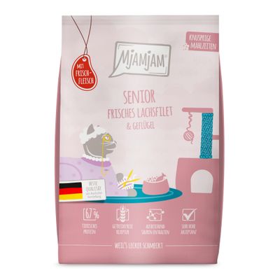 MjAMjAM Knapperige Maaltijden Senior Zalm & Gevogelte 1,5 kg