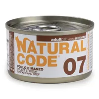 Natural Code Cooking Water Can -säästöpakkaus 24 x 85 g - kana ja nauta