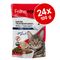 Ekonomipack: Feline Porta 21 portionspåsar 24 x 100 g Blandpack: Tonfisk