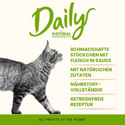 Almo Nature Daily Menu 6 x 85 g - Häppchen mit Rind