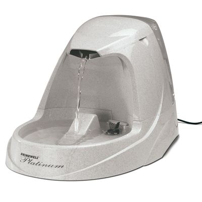 Fontaine à eau PetSafe® Drinkwell® Platinum pour chien et chat capacité 5 L - gris