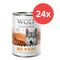 Sparpaket Wolf of Wilderness Adult 24 x 400 g Mix: Triple Taste (6 x The Mediterranean, 6 x Scandinavia, 12 x Canada)