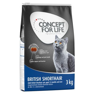 Concept for Life British Shorthair Adult - ricetta migliorata! 3 kg