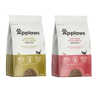 2 x 7.5kg Applaws Dry Cat Food - 20% Off! * - Adult Chicken with Lamb (7.5kg) + Adult Chicken & Duck (7.5kg)