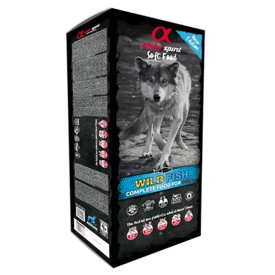 alpha Spirit Complete Fish com peixe para cães - 9 kg