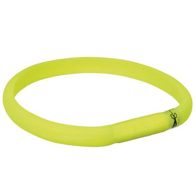 Collare luminoso Trixie USB - verde Tg. M-L: circonferenza 50 cm