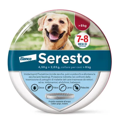 Collare Seresto antiparassitario per cani oltre 8 kg