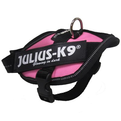 Julius-K9 IDC-hundesele, mørkrosa