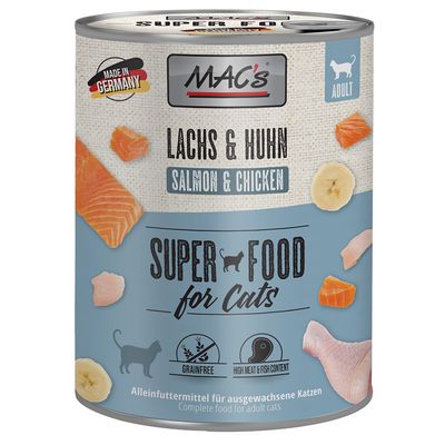 MAC's Cat 24 x 800 g Alimento umido per gatti Salmone & Pollo