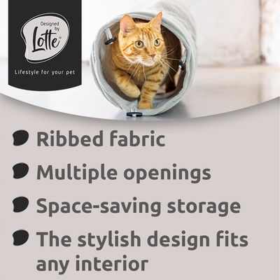 Designed by Lotte Cat Tunnel Ribbed