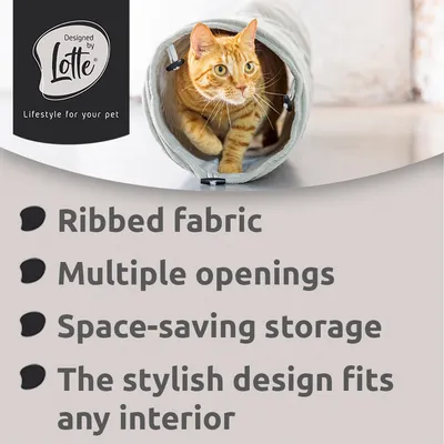 Designed by Lotte Cat Tunnel Ribbed - 25 x 75cm (W x L)