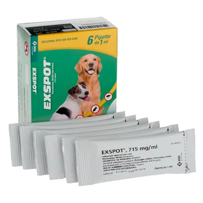 Exspot Spot-on per cani < 15 kg - 6 pipette da 1 ml