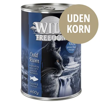 Wild Freedom Adult 6 x 400 g - kornfri opskrift - Mixpakke 1 (Kylling, sej, lam, kanin, vildt)