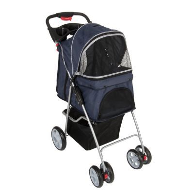 Sporty Pet Stroller Mørkeblå / lysegrå
