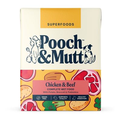 Pooch and Mutt Wet Dog Food - Chicken & Beef