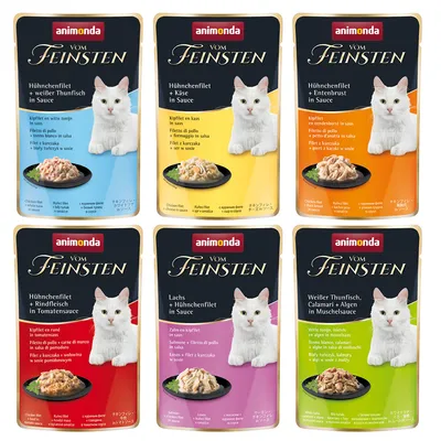 animonda vom Feinsten Adult in Salsa 36 x 50 g Umido per gatto - Mix: 6 varianti
