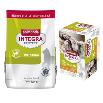 Animonda Integra Protect 6 x 100 g tarrinas + 1,2 kg pienso ¡con descuento!