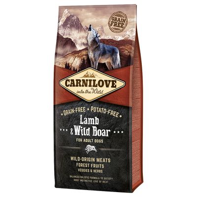 Carnilove Adult Lamb & Wild Boar, dziczyzna i jagnięcina 12 kg