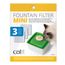 Filtros de recambio de fuentes y bebederos Catit 2.0 Flower Fountain Mini, 1,5 L (3 uds.)