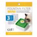 Filtros de recambio de fuentes y bebederos Catit 2.0 Flower Fountain Mini, 1,5 L (3 uds.)