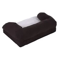Sparset! Orthopädische Hundebett eckig + Fleecedecke Pawty - Set L: Hundebett L 90 cm + Fleecedecke