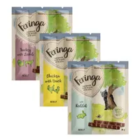 Feringa Sticks 3 x 3 csomag (9 x 6 g) gazdaságos csomag - 3-as vegyes csomag (csirke, pulyka, nyúl)