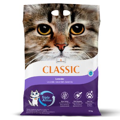 Litière Intersand Classic, senteur lavande 14 kg