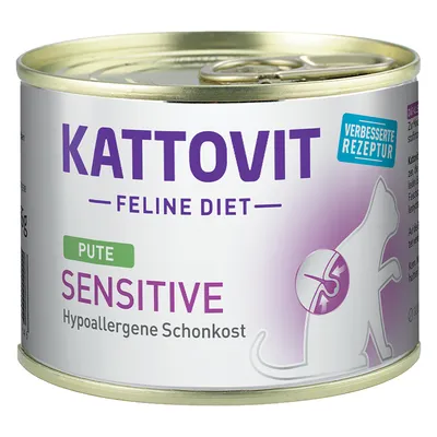 Kattovit Sensitive, dåse 185 g - 6 x 185 g Kalkun