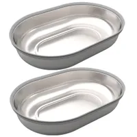 SureFeed Luftdichte Futterschale - Zubehör: 2 x SureFeed Ersatznäpfe, 400 ml, Edelstahl