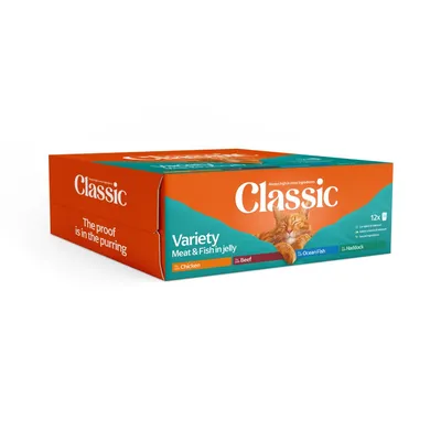 Classic Cat Meat & Fish in Jelly 12 x 400g